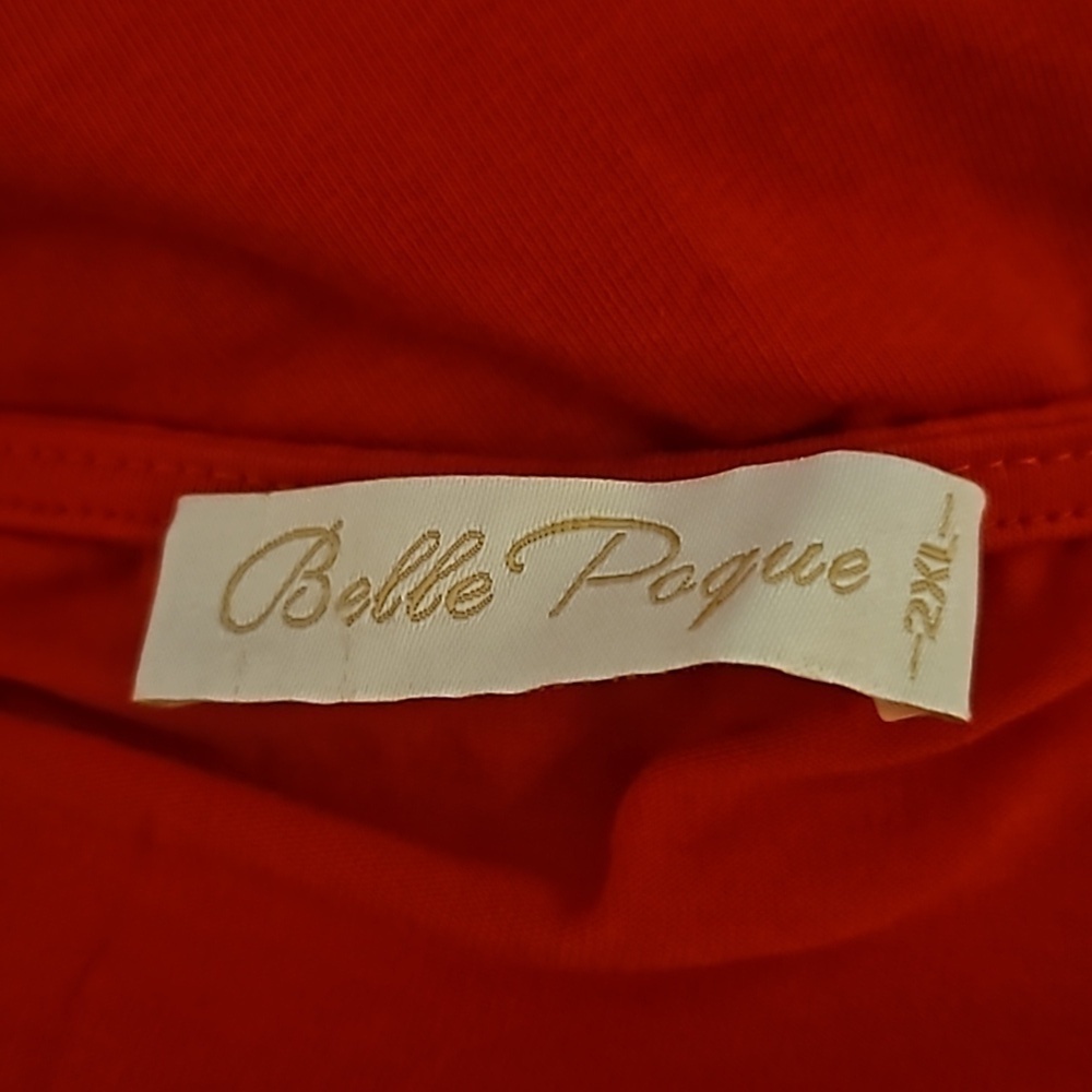 BELLE POQUE Retro Red Puff Sleeve Castlecore Blouse - Picture 6 of 8